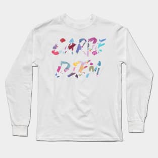 Carpe Diem Color Ink Long Sleeve T-Shirt